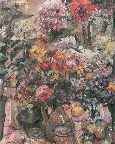 Lovis Corinth Stillleben mit Chrysanthemen und Amaryllis china oil painting image